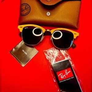 Ray Ban Wood Clubmaster Sunglasses